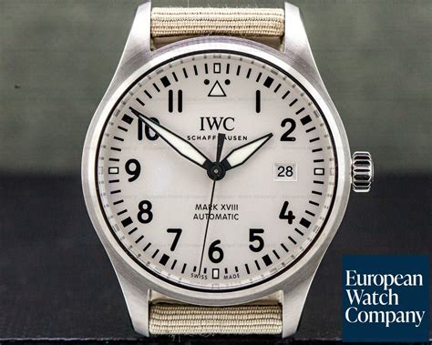 iwc mark xviii white dial.